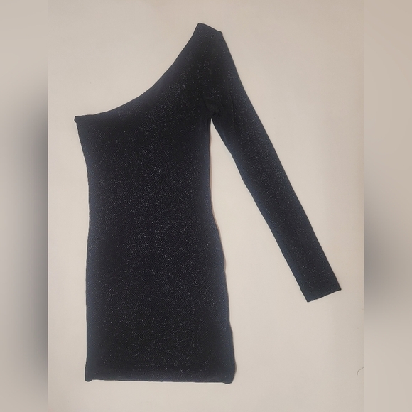 Guess by Marciano - Women’s Long One Sleeve Dress - Sparkly Black - Size XS - Picture 2 of 7